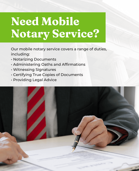 Need Mobile Notary Service