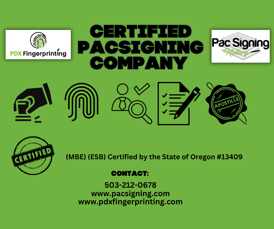 Certified PDX Fingerprinting Company