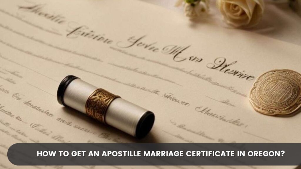How to Get an Apostille Marriage Certificate in Oregon