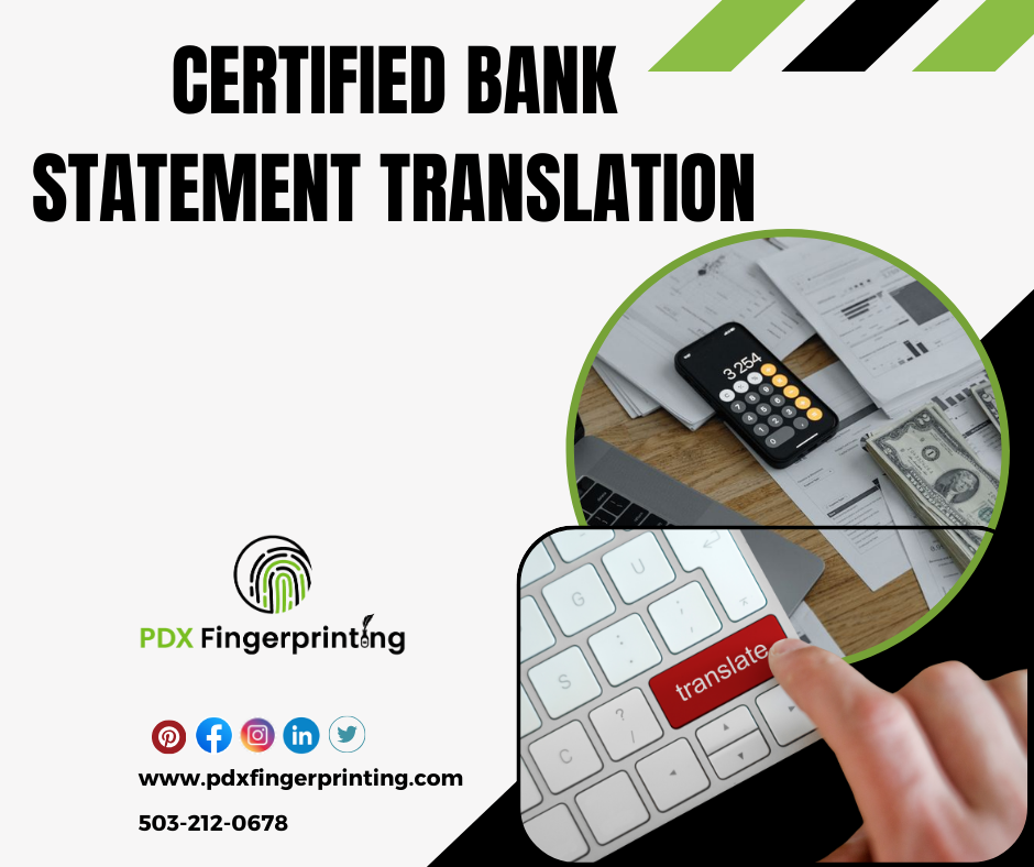 bank document translation service oregon
