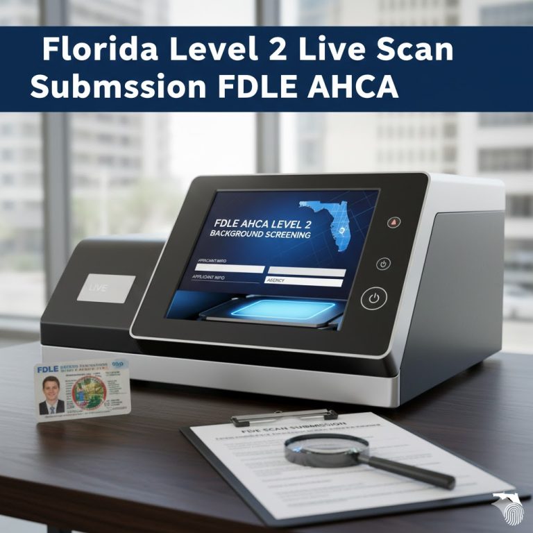 Florida Level 2 Live Scan Submission FDLE AHCA: Complete Guide