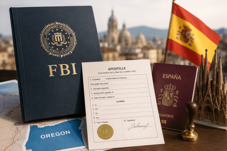 FBI Apostille for Spain Visa Oregon: 7 Easy Steps