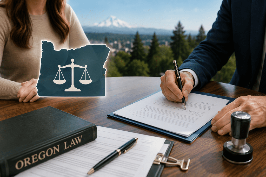 Oregon notary and witness